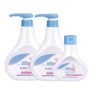 【SEBAMED 施巴】嬰兒泡泡浴露500mlx2+200ml(總代理)