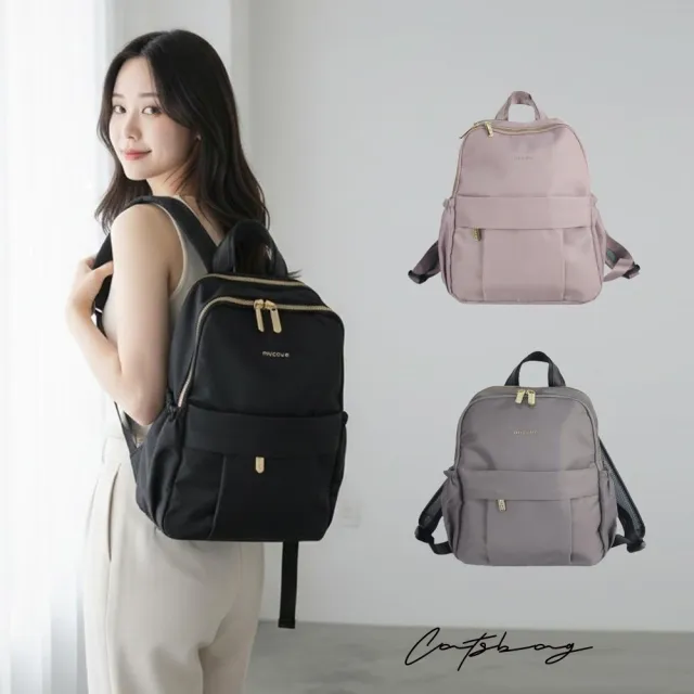 【Catsbag】雙11 雲朵多口袋防潑水後背包 小後背包 女生後背包 ( A4不能放)  676