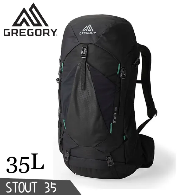 【Gregory】35L STOUT登山背包《森林黑》149374/雙肩背包/後背包/輕便休閒包