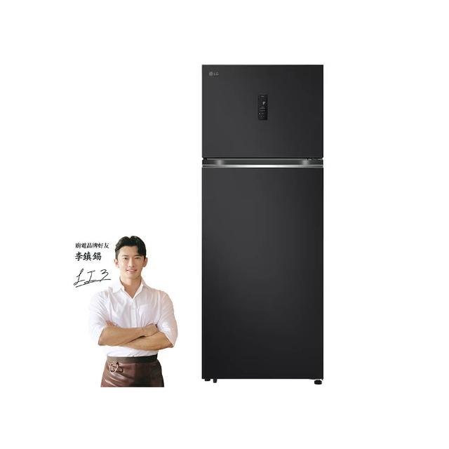 LG 樂金 GN-HL460EB 夜墨黑 變頻雙門冰箱,總容積461L,冷藏361L、冷凍100L,採用直驅變頻技術,節能省電,能源效率第1級。具備鮮淨過濾系統與除菌功能,確保食材新鮮衛生。右開設計,節省空間,適閤家庭使用。含基本安裝說明,BSMI許可字號R3A062。 LG樂金 GN-HL460