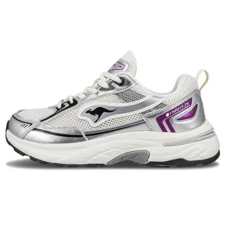 【KangaROOS】休閒鞋 女鞋 運動鞋 DYNAFIT 2K 灰/銀/紫 KW41721