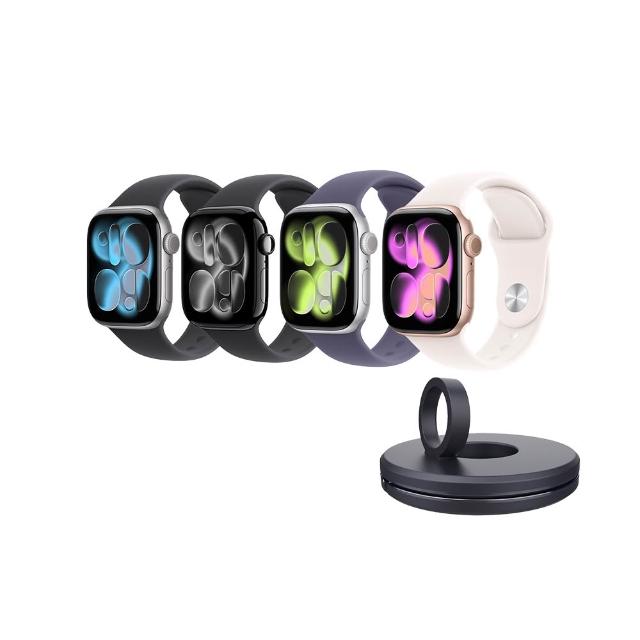 充電器支架組【Apple】Apple Watch S11 GPS + 行動網路 42mm(鋁金屬錶殼搭配運動型錶帶)