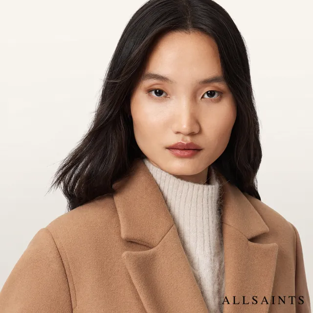 【ALLSAINTS】NELLIE 精緻俐落羊毛大衣 W136OD(舒適版型)