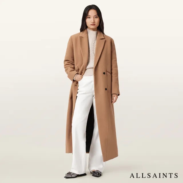 【ALLSAINTS】NELLIE 精緻俐落羊毛大衣 W136OD(舒適版型)