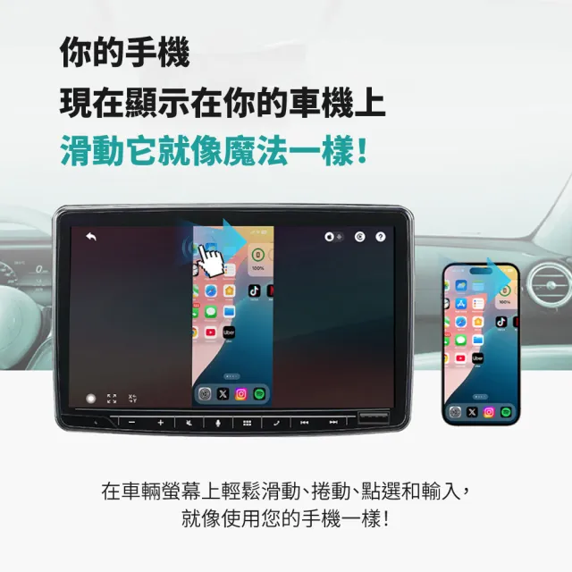 【ottocast】Ottocast mirror Touch 投屏器(手機投屏 汽車螢幕 車機鏡像 螢幕同步)