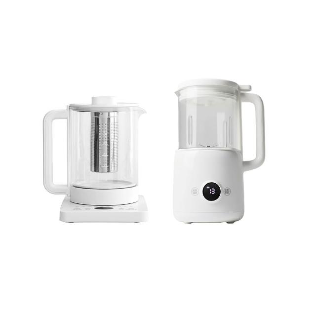 【日本APIXINTL 安本素】多功能冷熱營養調理機(AO-MOB06)+1.5L多功能養生壺(AO-EBM156)