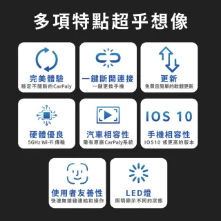 【ottocast】U2Air Pro 蘋果CarPlay有線轉無線 隨插即用 更快速更便利(CarPlay有線轉無線)