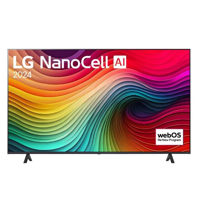  LG樂金 65NANO81TTA 65吋 4K UHD 智慧電視，搭載 NanoCell 面板，提供 3840x2160 高解析度畫質，支援 4K 數位輸出與 60Hz 倍頻，內建聯網功能及杜比數位音效環繞音場，20W 喇叭輸出。配備 2 組 HDMI 與 2 組 USB 插槽，英文/中文介面，臺灣製造，2 年保固，尺寸 1454x902x269mm，重 22.8kg，含基本安裝及舊機回收服務。 