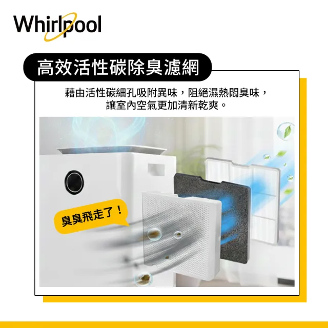 【Whirlpool 惠而浦】一級能效6公升除濕機 WDEE0620TW