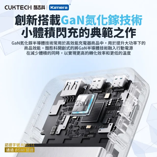 【CUKTECH 酷態科】15號AIR 15000mAh 100W 2C1A 行動電源 PB150S 大陸3C認證+BSMI認證