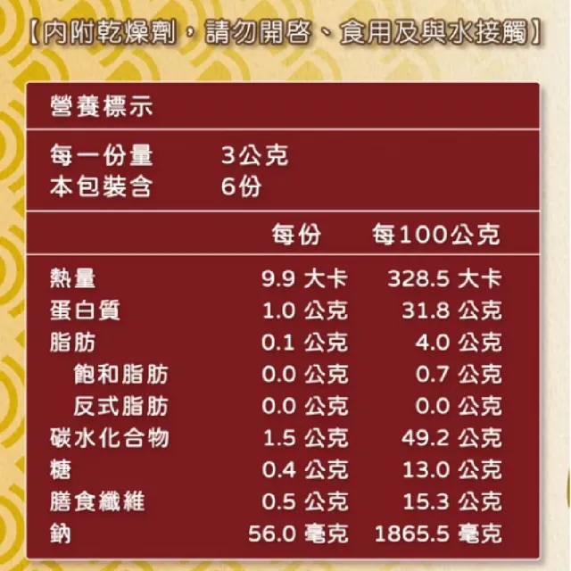 【三味屋】雅系列 日式醬香海苔 18G / 包  x10包/箱