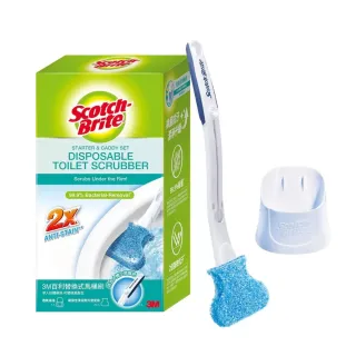 【3M】百利 替換式除菌馬桶刷 (1握把+1底座+24刷頭/組)