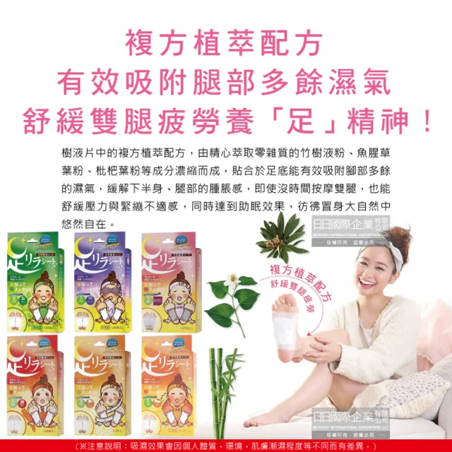 【樹之惠本舖】日本樹之惠本舖中村-竹樹液草本植萃足部輕盈舒緩貼布30入/盒(腿部貼片溫熱感疲勞足底貼布)