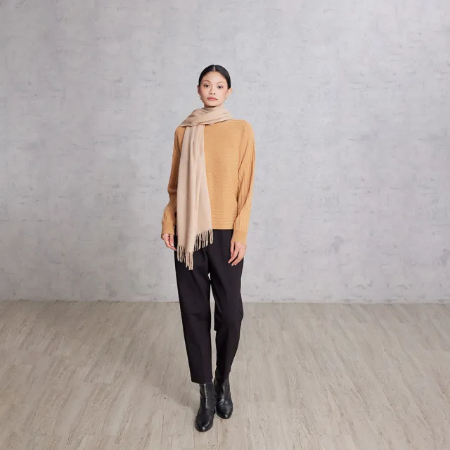【giordano ladies】25FW 麻花織紋蝙蝠袖上衣(02355564)