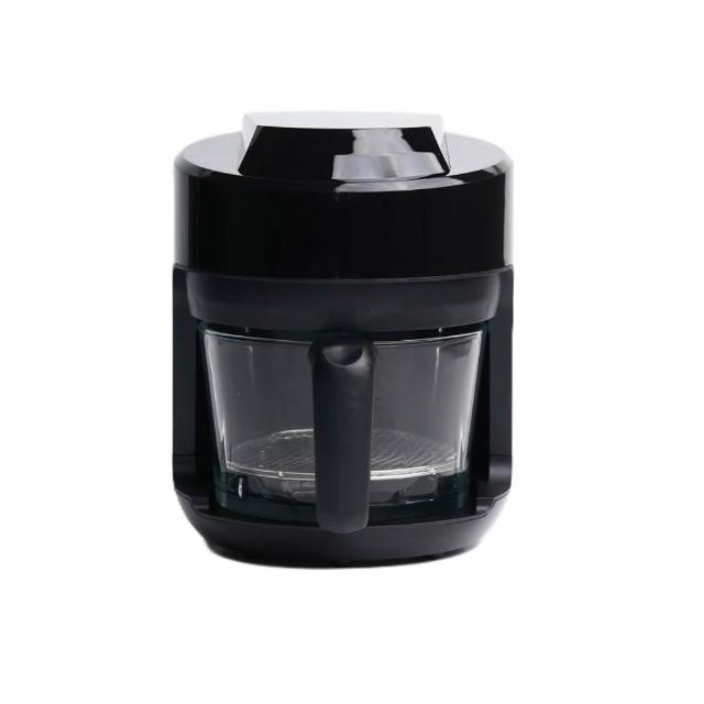 【one-meter】★加贈造型手動刨冰機★2L玻啵鍋2.0玻璃3D氣旋無油空氣炸鍋(OBO-25025GF)