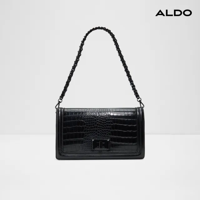 【ALDO】VYVIIENNE-經典動物紋理肩背包/斜背包(黑色)
