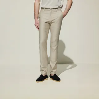 【G2000】男款 時尚柔軟輕膚彈性斜紋休閒斜袋褲-沙色(5116100512) 38女王節首選