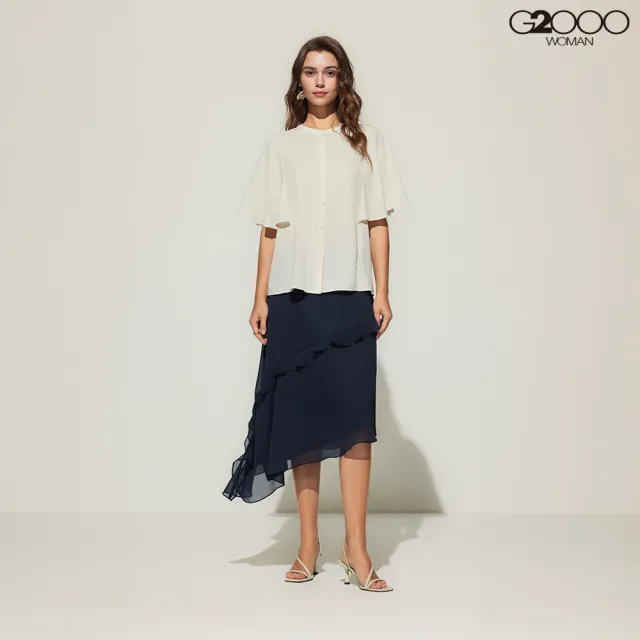 【G2000】女款 短袖休閒上衣-杏色(5124158111)