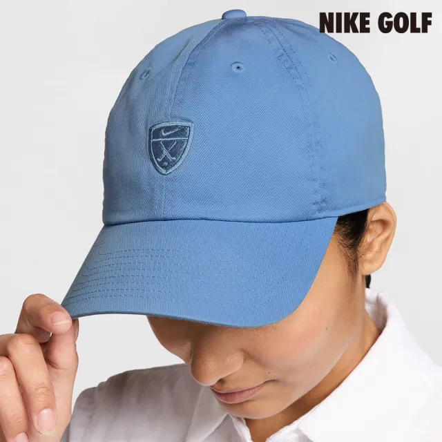 【NIKE GOLF】Nike Club 高爾夫軟帽 工作藍色(IO8275-486)