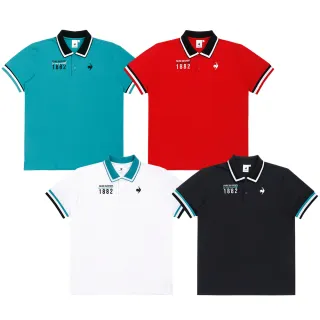 【LE COQ SPORTIF 公雞】吸濕排汗短袖POLO衫 男女款 5色 LWX21341_LWX22341