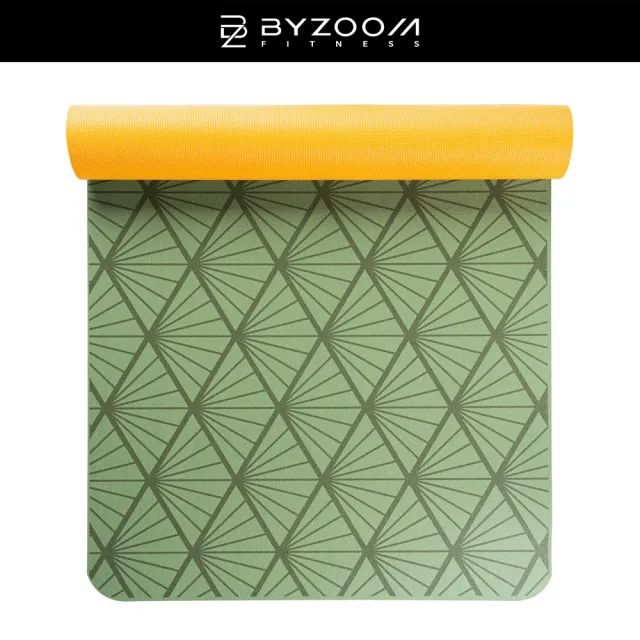 【BYZOOM FITNESS】PVC 瑜珈墊 5MM (松金)