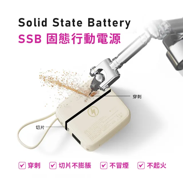 【mimax 米覓】米覓 固態8in1小方磚行動電源10000mah