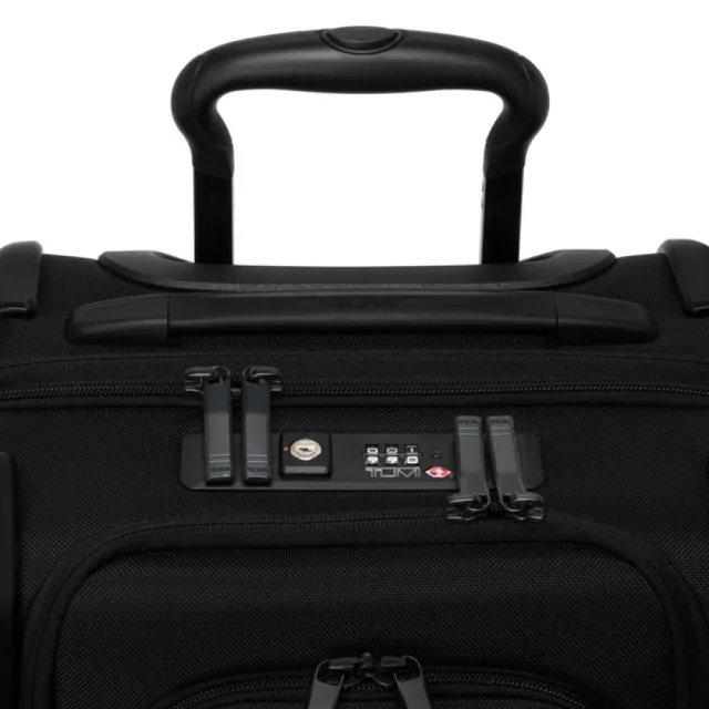 【TUMI】Alpha 雙向開口可擴展彈道尼龍登機箱 - 黑色(TUMI 官方旗艦店)