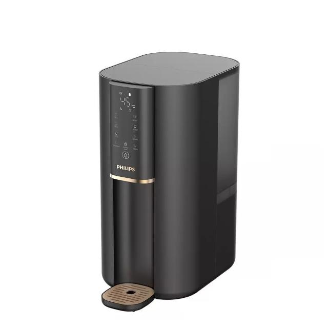 飛利浦 ADD6901 桌上型飲水機，提供熱水、溫水、冰水三種溫度選擇，每種儲水容量達2L，總容量7L以下，適閤家庭或辦公室使用。尺寸20x30.2x40.4cm，輕巧不佔空間，110V/60Hz電壓，消耗功率1000W以上，快速加熱高效節能。產地中國，全機保固1年，BSMI認證安心選購。