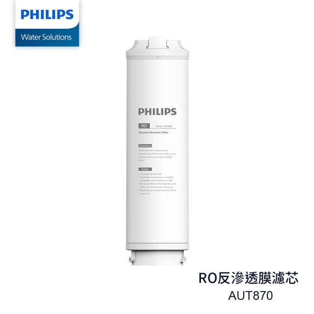 【Philips 飛利浦】AUT870 RO逆滲透膜濾芯(適用AUT4030淨水器)  3年更換
