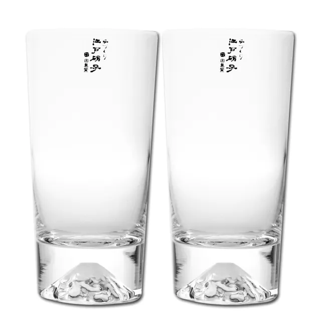 【田島硝子】日本手工吹製富士山杯 經典高杯對杯(TG15-015-T+TG15-015-T)