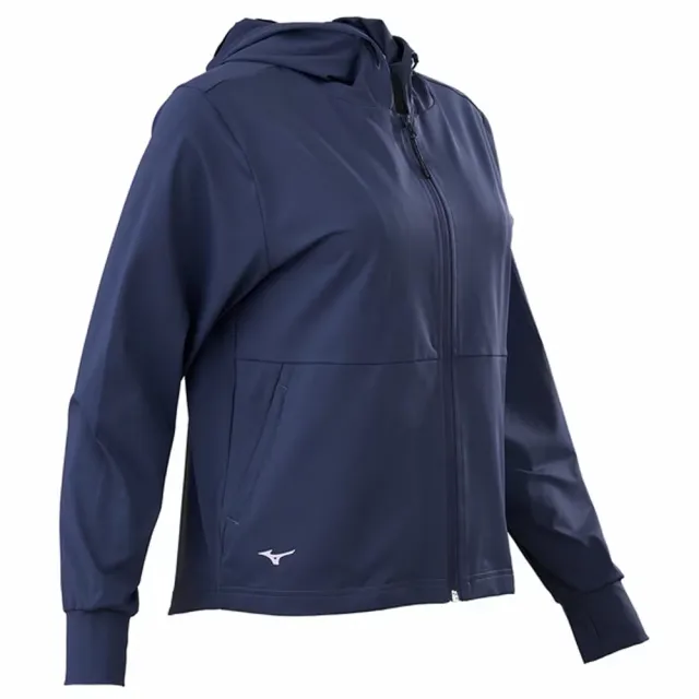 【MIZUNO 美津濃】外套 女 運動連帽外套 石墨 32TCD23207