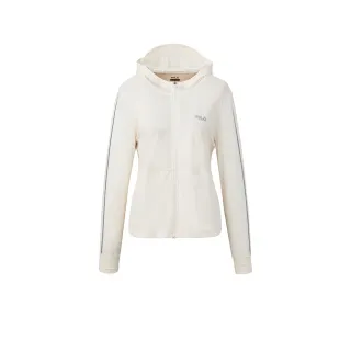 【FILA】女針織外套-米白 5JKA-1331-IV
