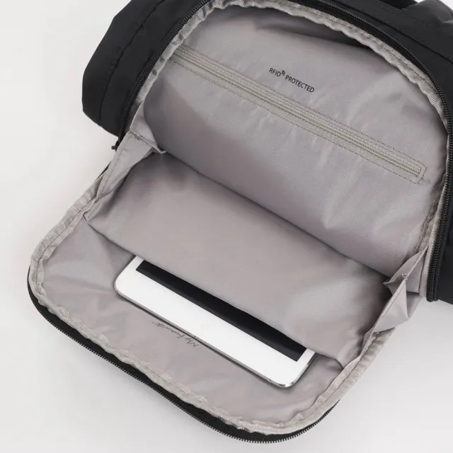 【Hedgren】雙11 INNER CITY系列 HIC11L VOGUE L款式 RFID防盜 後背包 黑色/灰棕