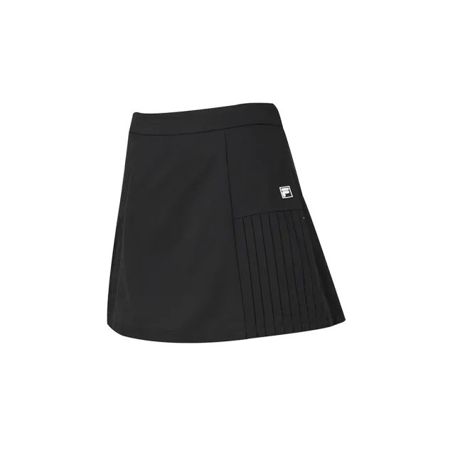 【FILA】女平織短裙-黑色 5SKA-1008-BK