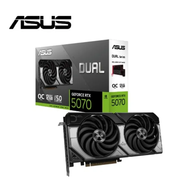 【ASUS 華碩】Dual GeForce RTX™ 5070 12GB GDDR7 OC 顯示卡