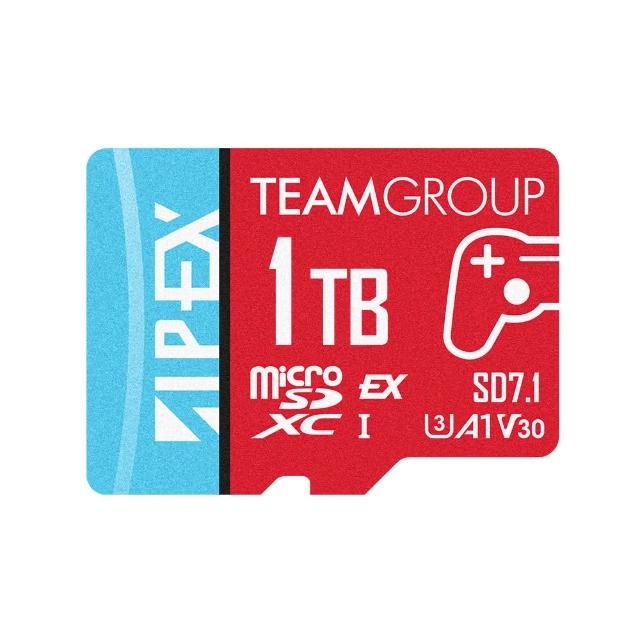 【Team 十銓】APEX SD7.1 MicroSD Express 超高速記憶卡 1TB(終身保固 SWITCH2專用)