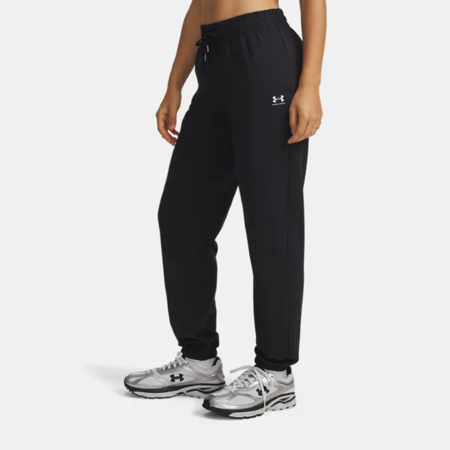 【UNDER ARMOUR】UA 女 Sport Terry Jogger長褲_6011020-001(黑色)