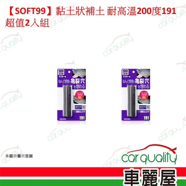 【Soft99】SOFT99 黏土狀補土 耐高溫200度191 超值2入組