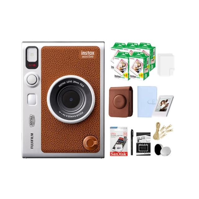 【FUJIFILM 富士】Instax Mini EVO 混合式數位拍立得相機 原廠公司貨(原廠皮套100張底片相冊..豪華組)