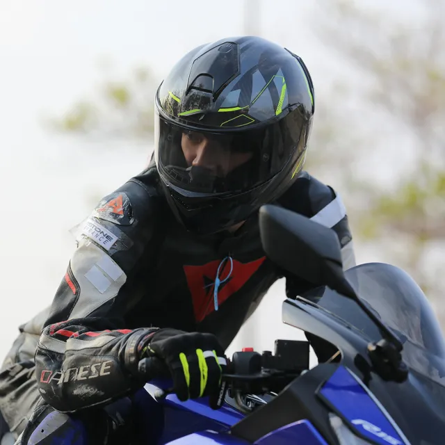 【ASTONE】官方直營-GT6F YA2 頂級碳纖維 E.Q.R.S快拆 雙鏡片 全罩安全帽(透明碳纖 YA2 全罩式 安全帽)