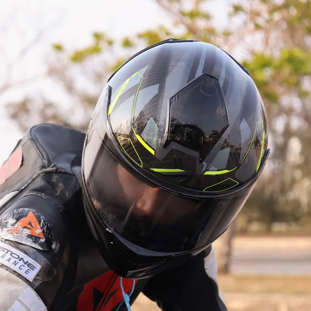 【ASTONE】官方直營-GT6F YA2 頂級碳纖維 E.Q.R.S快拆 雙鏡片 全罩安全帽(透明碳纖 YA2 全罩式 安全帽)