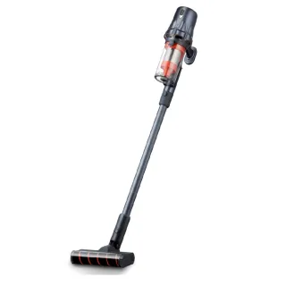 【陳傑憲代言TECO 東元】綠光顯塵無線吸塵器XJ2501CB(23Kpa/九錐氣旋/HEPA過濾/絨毛電動滾刷/momo獨家)