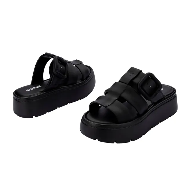 【Melissa】雲朵羅馬T字後底涼鞋(黑色)