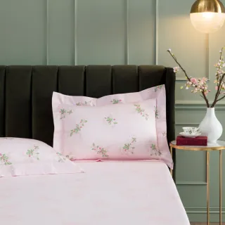 【WEDGWOOD】經典印花 床包枕套三件組(加大｜天絲/長纖棉 任選)