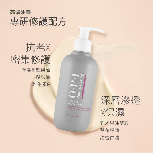 【O.P.I】手足修護霜 250mL-NSSC008(護手霜/潤足霜/植萃全效專業手足保養系列/官方直營)