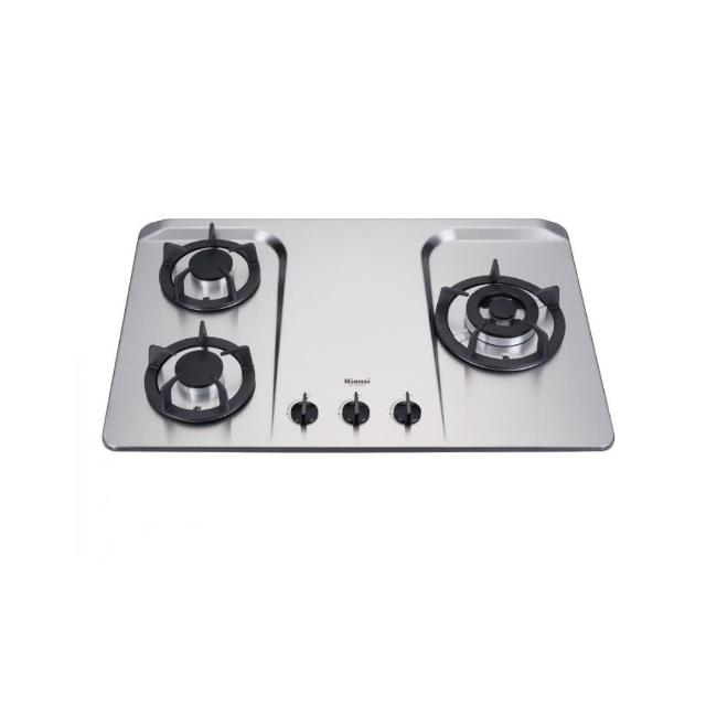 【林內】檯面式不鏽鋼防漏三口爐RB-H301S(基本安裝)