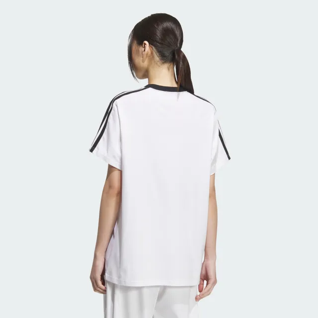 【adidas 愛迪達】S Bf Tee 女 T恤 運動上衣 休閒短袖 白 黑 亞版(KB7759)