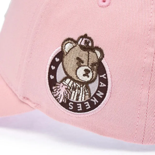 【MLB】童裝 可調式棒球帽 童帽 Mega Bear系列 紐約洋基隊 (7ACPC016N-50PKL)