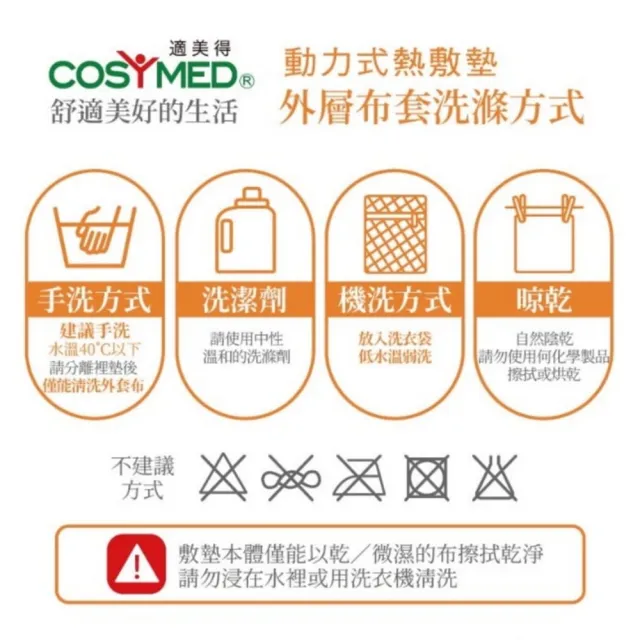 【COSYMED 適美得】COSYMED 珊瑚砂熱敷墊 腰背適用14x27吋(醫療字號核准SH-01非一般保暖電毯二年保固)