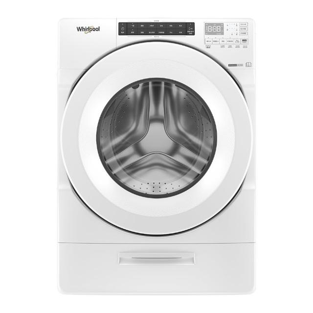 Whirlpool惠而浦 8TWFC6810LW 白色滾筒洗衣烘衣機，15kg洗衣容量、10kg烘衣容量，配備37種洗衣行程與5種溫度選擇，不銹鋼內槽、變頻馬達省電耐用，美國原裝進口，尺寸686x982x802mm，重量103kg，享有省水標章及1年全機保固，適合大家庭使用，基本安裝服務包含。